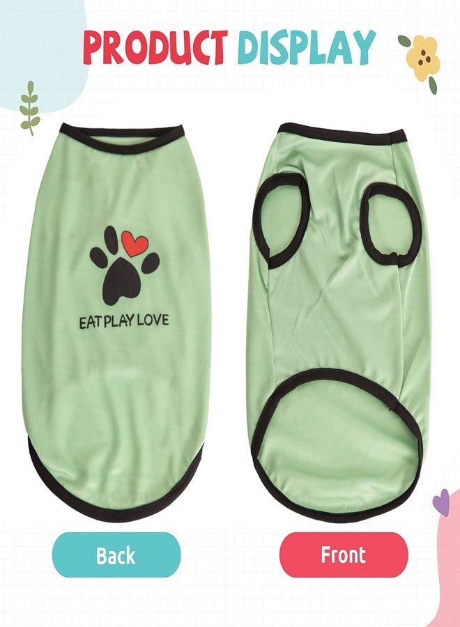 Lulala Pet Shirts Pet Printed Clothes with Funny Letters Summer Pet T Shirts Cool Puppy Shirts Breathable Pet Outfit Soft Pet Sweatshirt for Pets (Blue, 22 INCH) - Image 2